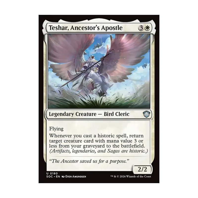 Teshar, Ancestor's Apostle - Secrets of Strixhaven Commander (Near Mint)