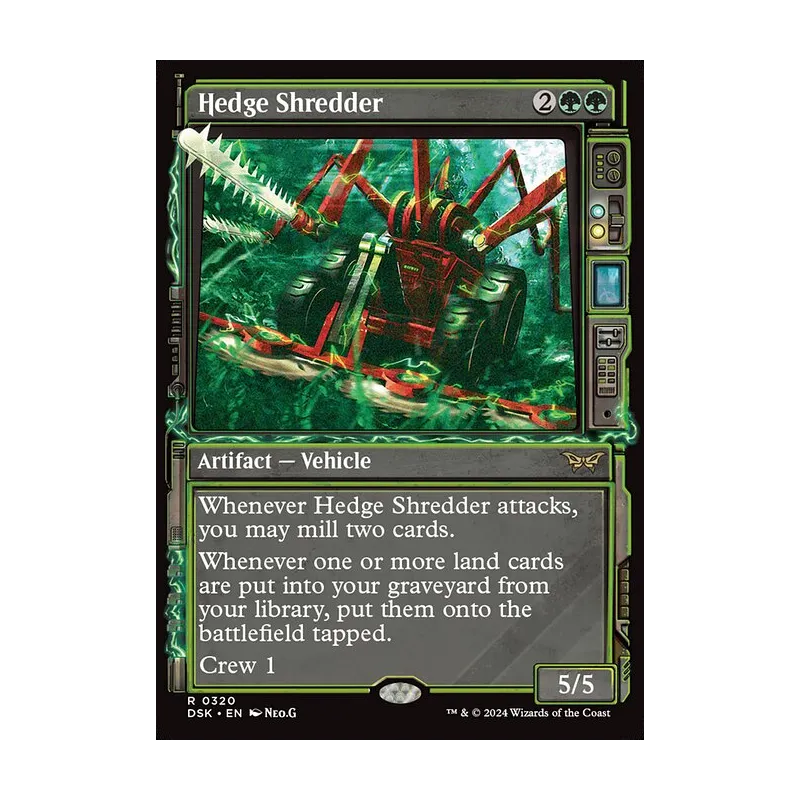 Hedge Shredder (Showcase) - Duskmourn: House of Horror (Near Mint)