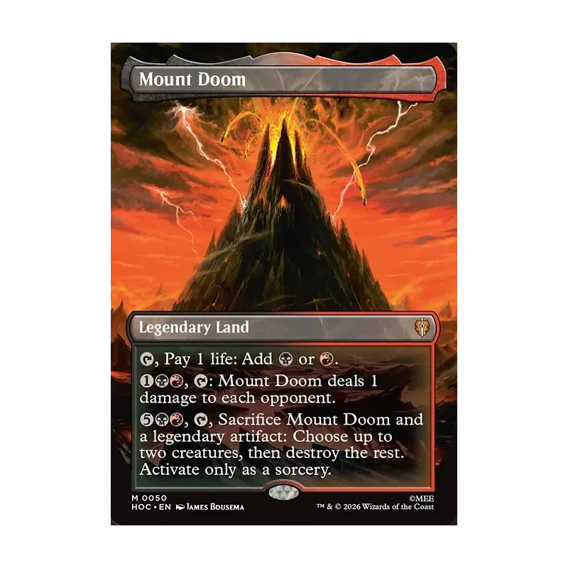 Mount Doom (Borderless) - The Hobbit Eternal (Near Mint)