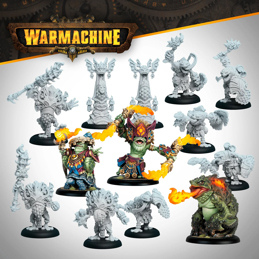 Warmachine: Southern Kriels Command Cadre Fire Tongue Warriors