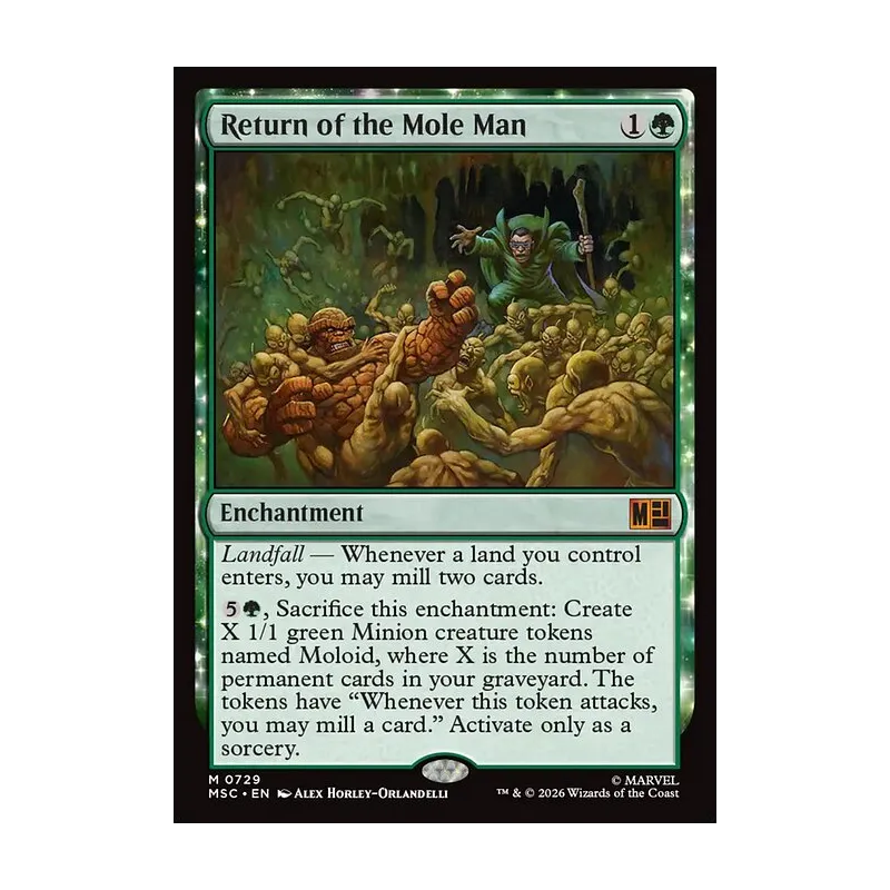 mtg card mole Magic The Gathering - Worms Return of the Mole Man