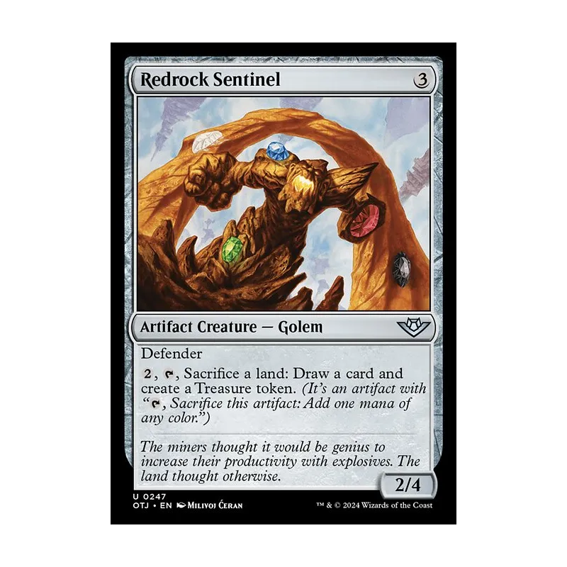 Redrock Sentinel - Outlaws of Thunder Junction (Near Mint)