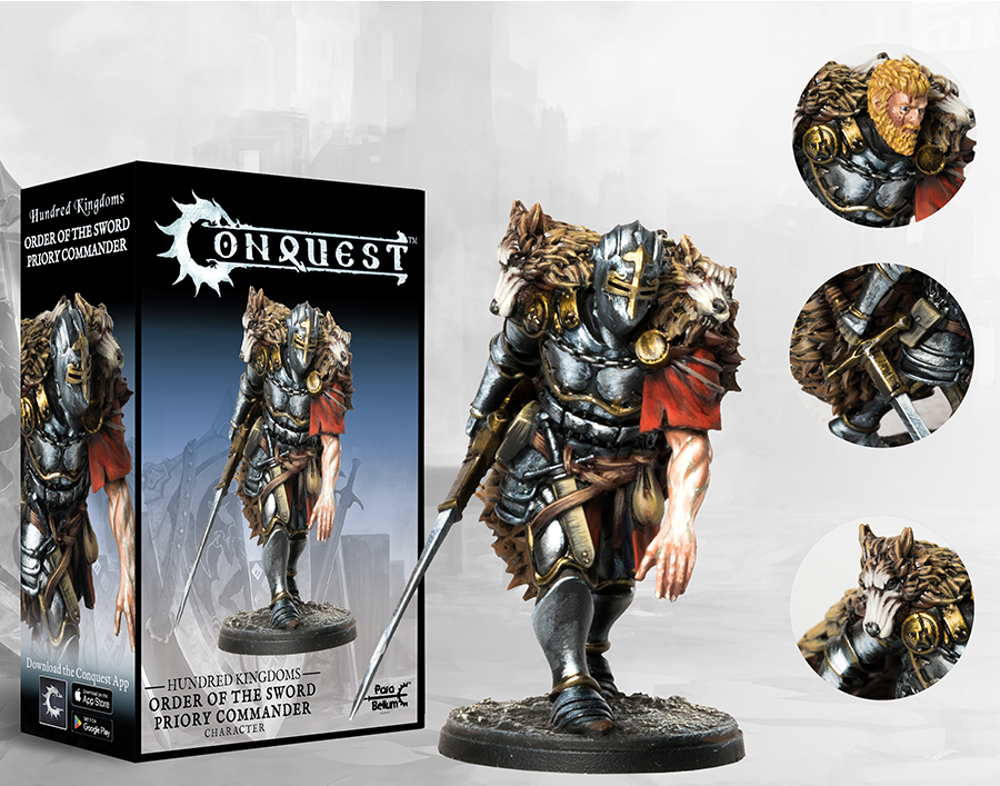 Conquest: Hundred Kingdoms - Order of the Sword Priory Commander (Preorder)