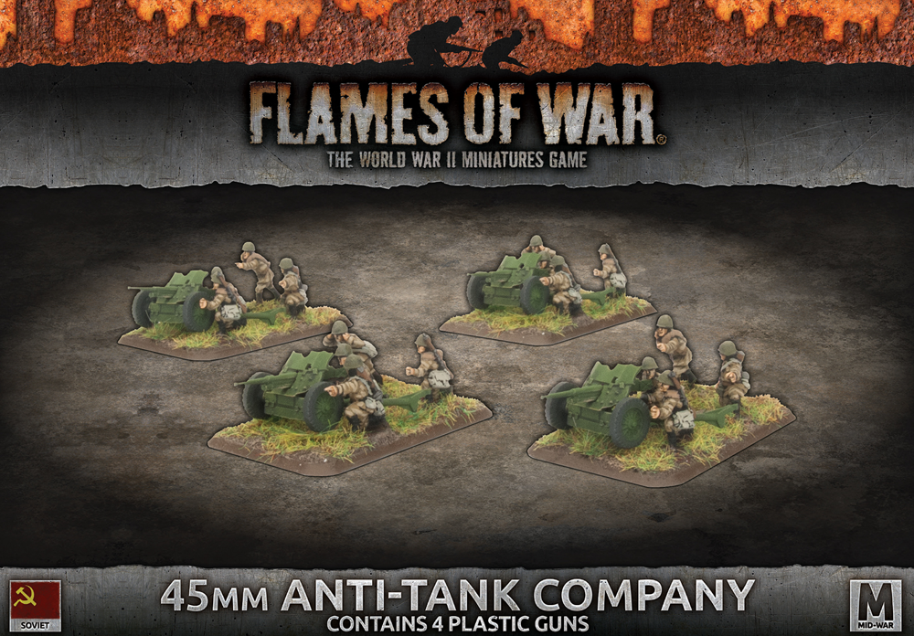 Flames of War WW2: Soviet - 45mm Anti-Tank Company