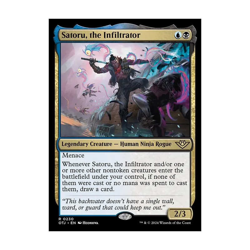 Satoru, the Infiltrator - Outlaws of Thunder Junction (Near Mint)