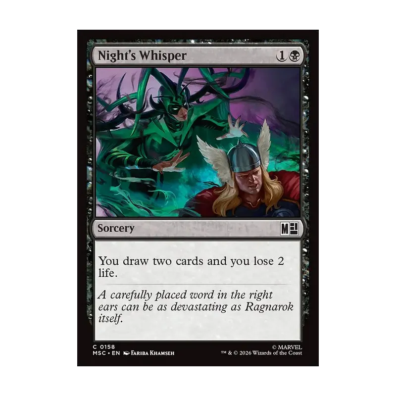 Night's Whisper (Surge Foil) - Marvel Super Heroes Commander (Foil Near Mint)