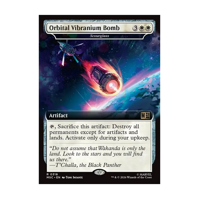 Orbital Vibranium Bomb / Scourglass (Extended Art) - Marvel Super Heroes Commander (Near Mint)