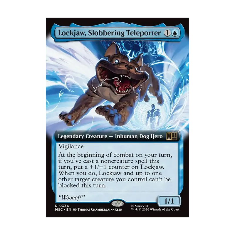 Lockjaw, Slobbering Teleporter (Extended Art) - Marvel Super Heroes Commander (Near Mint)