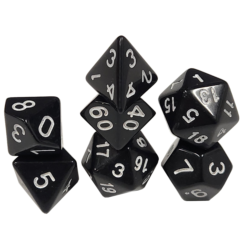 Plus Sign Dice Game Plus Products 16mm Resin Dice: Classic - Black (7) | Accessories ...