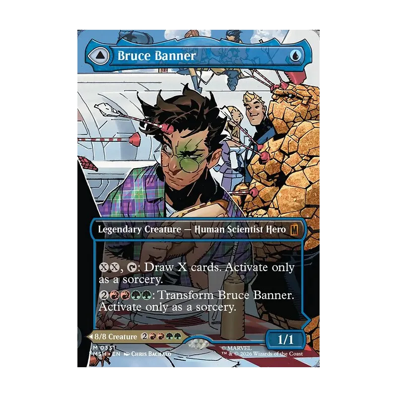 Bruce Banner / The Incredible Hulk (Borderless) (0331) - Marvel Super Heroes (Near Mint)
