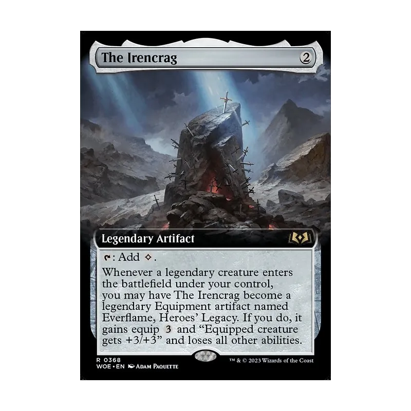 The Irencrag (Extended Art) - Wilds of Eldraine (Near Mint)