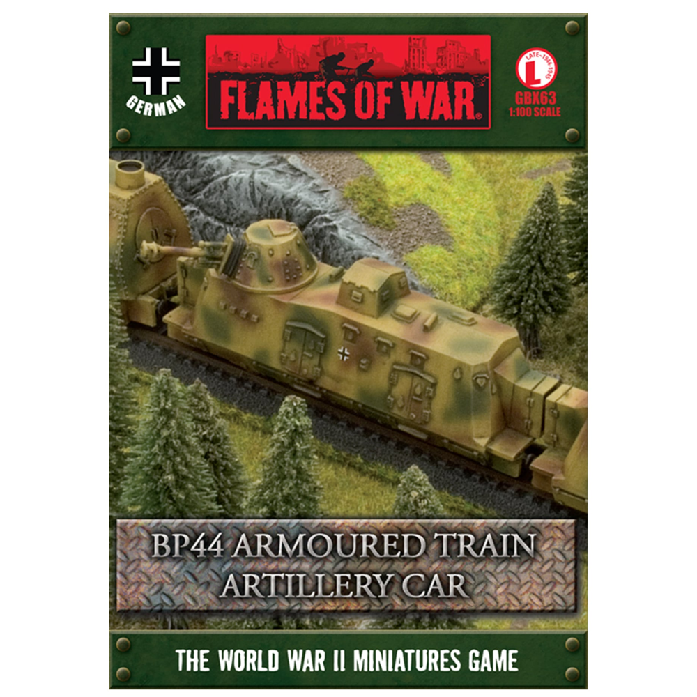 Flames of War WW2: German - BP44 Armoured Train Artillery Car (New Arrival)