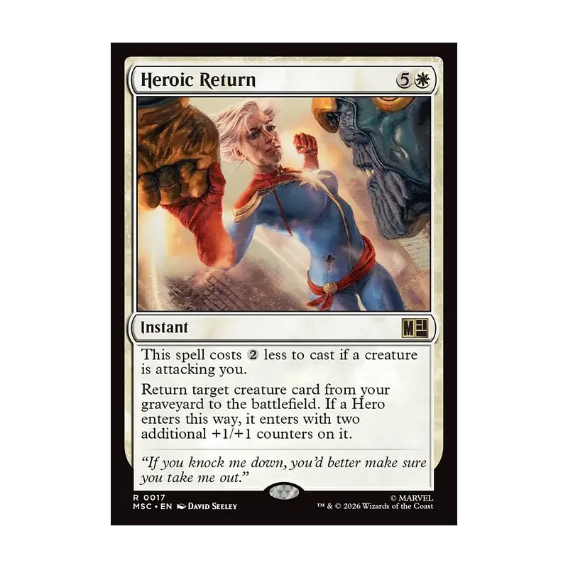 Heroic Return - Marvel Super Heroes Commander (Near Mint)