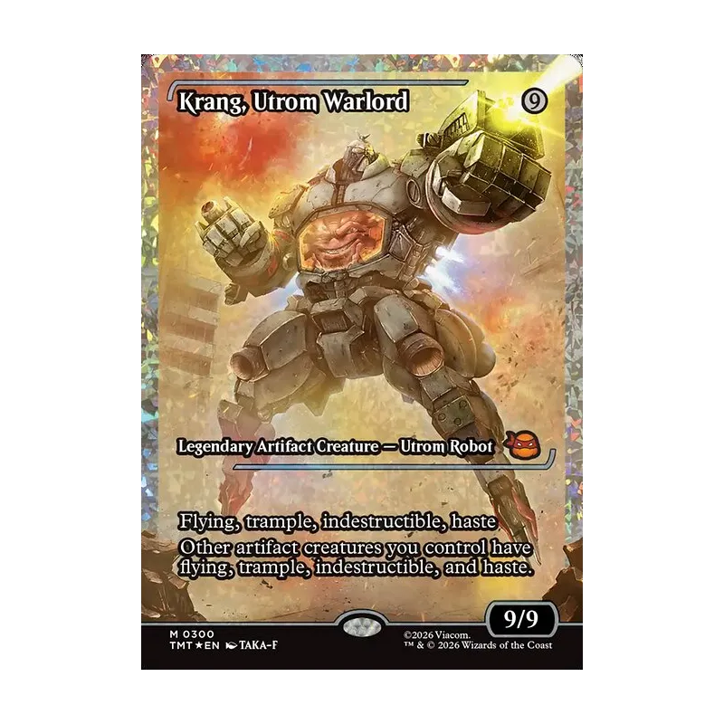 Krang, Utrom Warlord (Showcase) (Fracture Foil) - Teenage Mutant Ninja Turtles (Foil Near Mint)