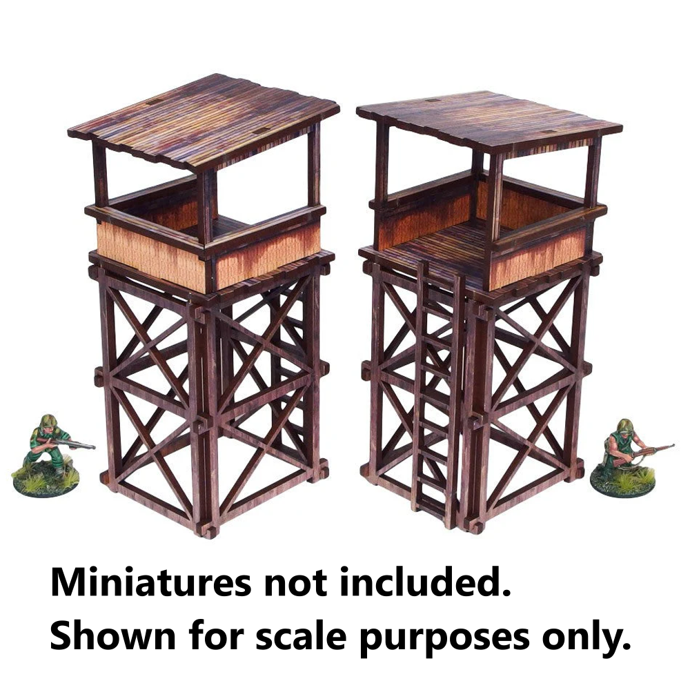 Bolt Action HDF Terrain: WW2 Pacific - Guard Towers