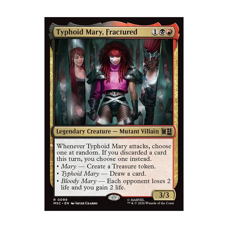 Typhoid Mary, Fractured (Surge Foil) - Marvel Super Heroes Commander (Foil Near Mint)
