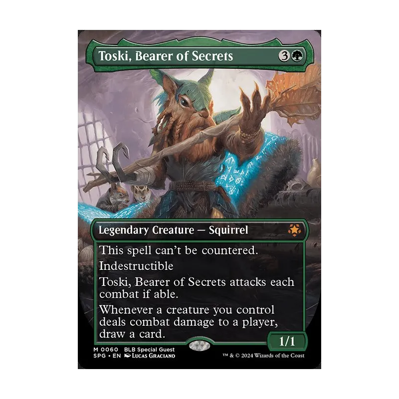 Toski, Bearer of Secrets (Borderless) - Special Guests (Near Mint)