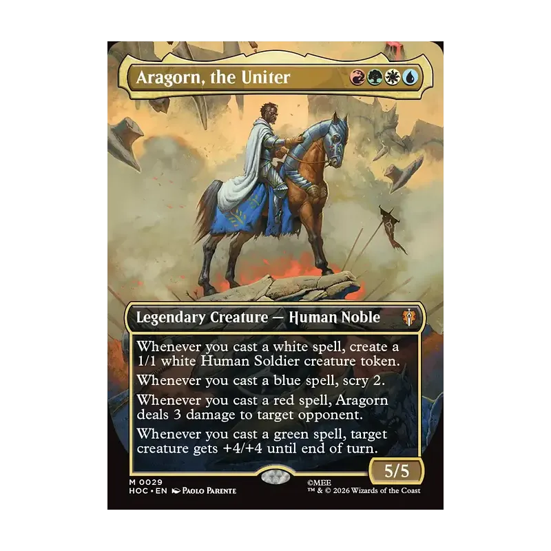 Aragorn, the Uniter (Borderless) - The Hobbit Eternal (Near Mint)