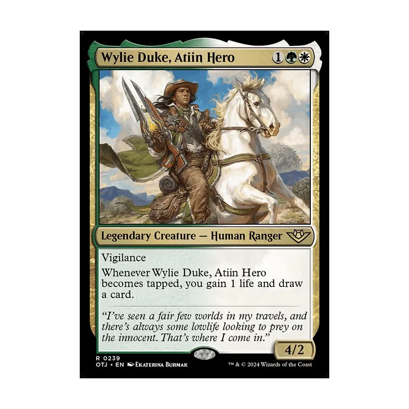 Wylie Duke, Atiin Hero - Outlaws of Thunder Junction (Near Mint)