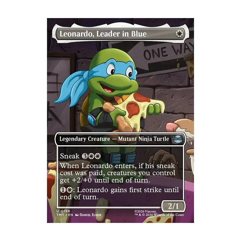 Leonardo, Leader in Blue (Borderless) - Teenage Mutant Ninja Turtles (Near Mint)