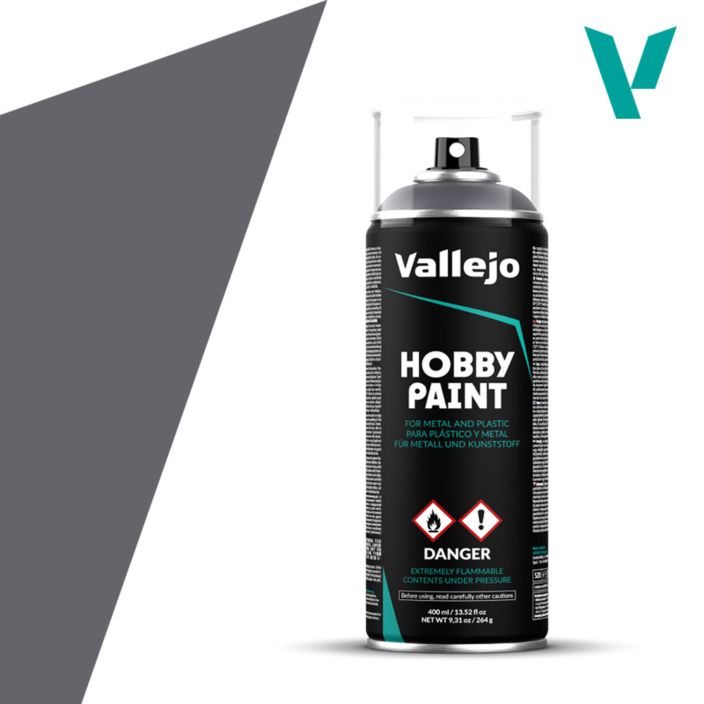 Vallejo Hobby Paint Aerosol: Gunmetal (400ml)