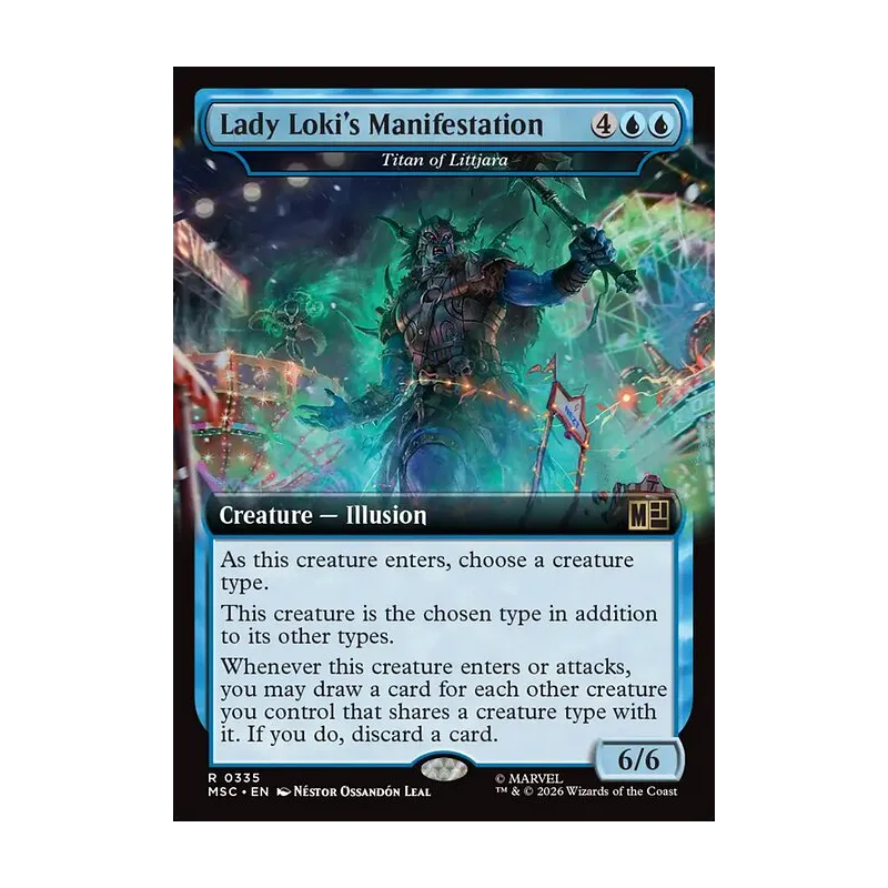 Lady Loki's Manifestation / Titan of Littjara (Extended Art) - Marvel Super Heroes Commander (Near Mint)