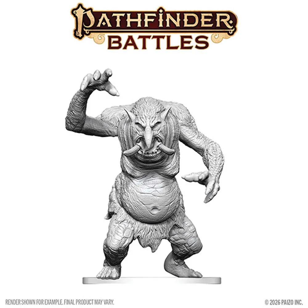 Pathfinder Battles Deep Cuts Unpainted Minis: W30 Forest Troll (Preorder)