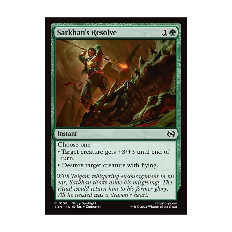 Sarkhan's Resolve - Tarkir: Dragonstorm (Near Mint)