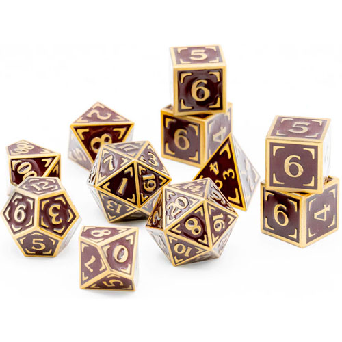 Die Hard Dice Polyhedral Set: Reticle - Uchronia Nouveau (11) (Last Chance)