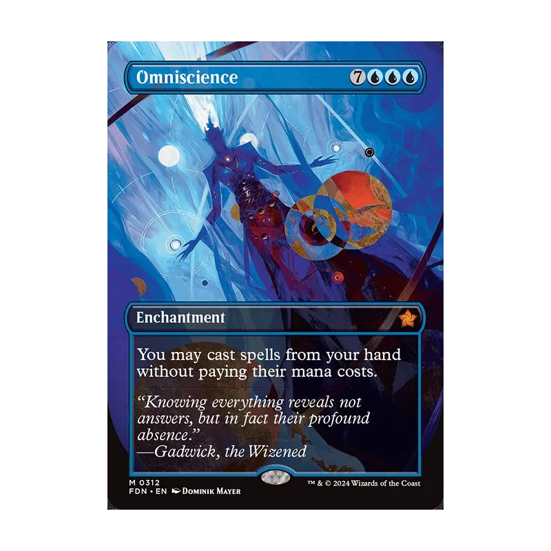 Omniscience (Borderless) - Foundations (Near Mint)
