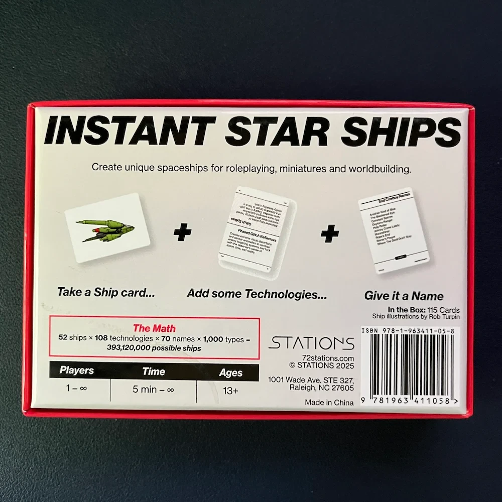 Instant Star Ships Card Deck (New Arrival)