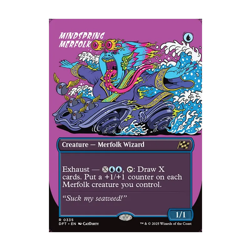 Mindspring Merfolk (Borderless) - Aetherdrift (Near Mint)