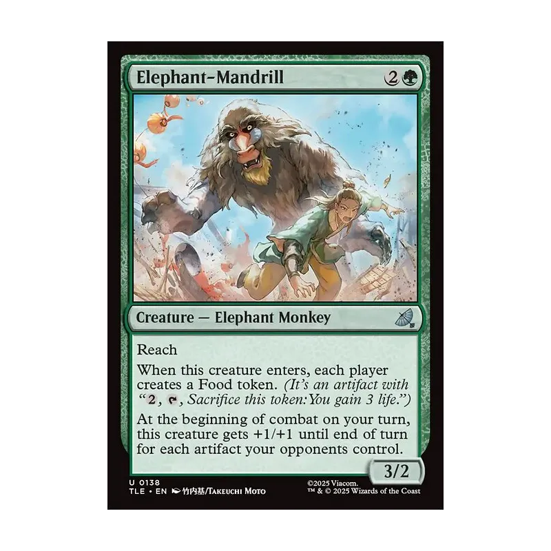 Elephant-Mandrill - Avatar: The Last Airbender Eternal (Near Mint)