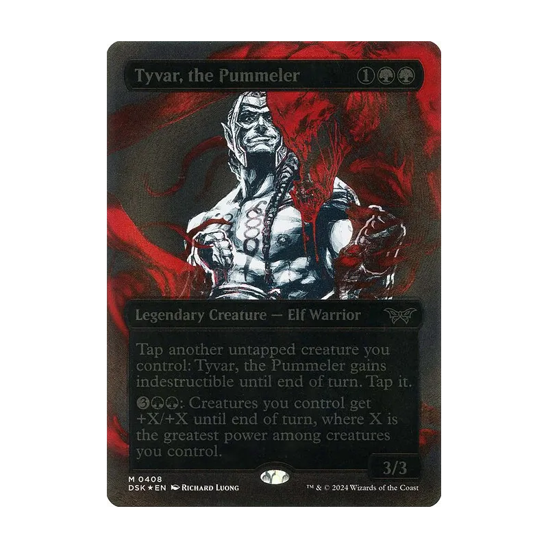 Tyvar, the Pummeler (Showcase) (Textured Foil) - Duskmourn: House of Horror (Foil Near Mint)