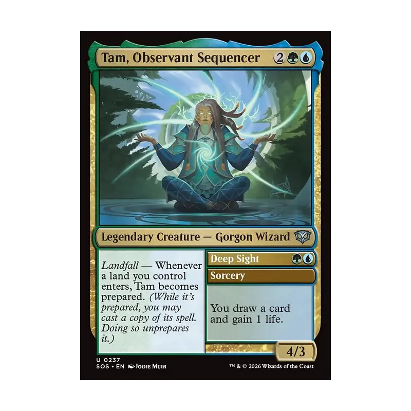 Tam, Observant Sequencer // Deep Sight - Secrets of Strixhaven (Near Mint)