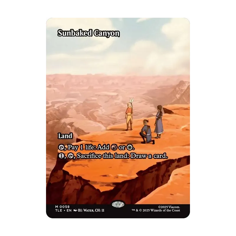 Sunbaked Canyon (Borderless) - Avatar: The Last Airbender Eternal (Near Mint)