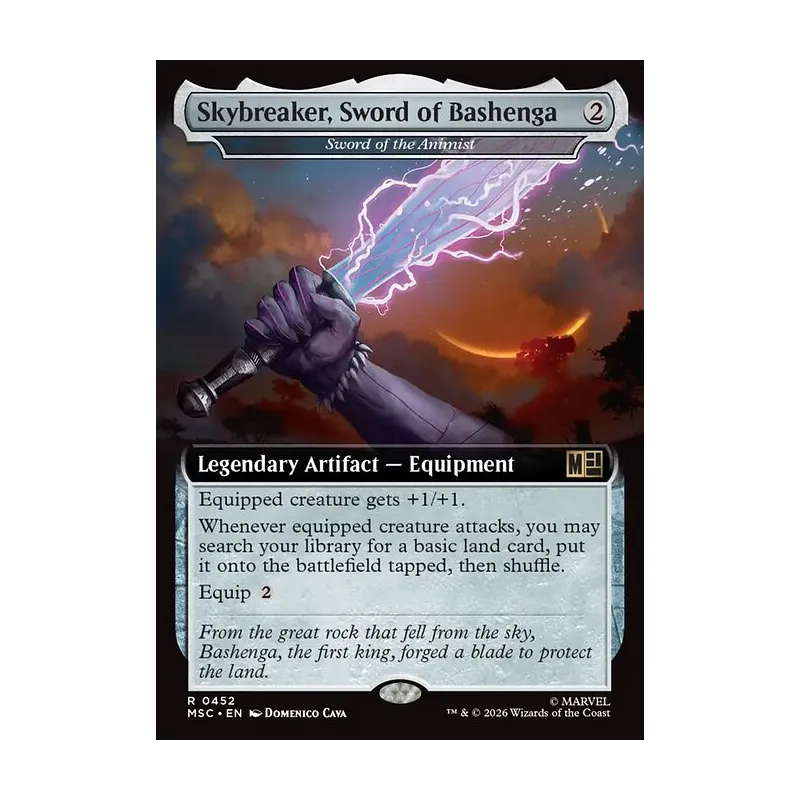 Skybreaker, Sword of Bashenga / Sword of the Animist (Extended Art) - Marvel Super Heroes Commander (Near Mint)