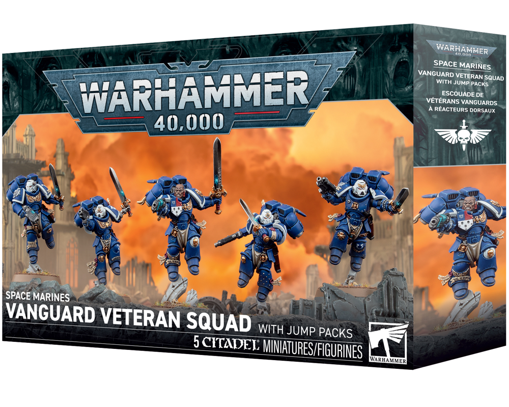 Warhammer 40K: Space Marines - Vanguard Veteran Squad with Jump Packs (Preorder)