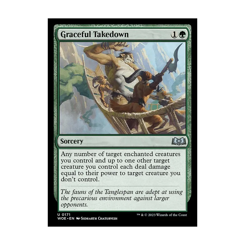 Graceful Takedown - Wilds of Eldraine (Near Mint)