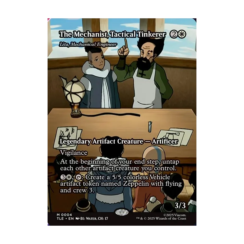 The Mechanist, Tactical Tinkerer / Lita, Mechanical Engineer (Borderless) - Avatar: The Last Airbender Eternal (Near Mint)