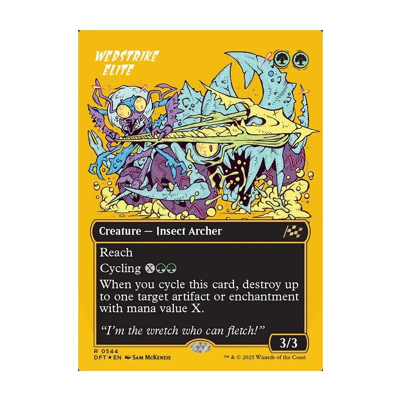 Webstrike Elite (Borderless) (First-Place Foil) - Aetherdrift (Foil Near Mint)