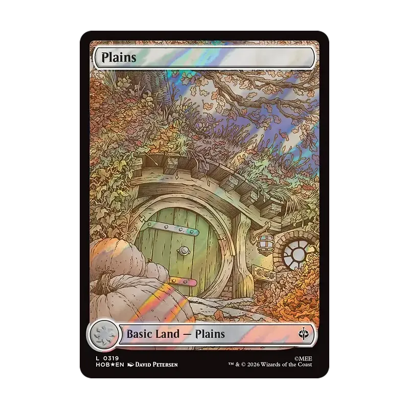 Plains (0319) (Surge Foil) - The Hobbit (Foil Near Mint)