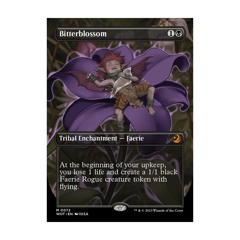 Bitterblossom (Anime Borderless) - Wilds of Eldraine: Enchanting Tales (Near Mint)