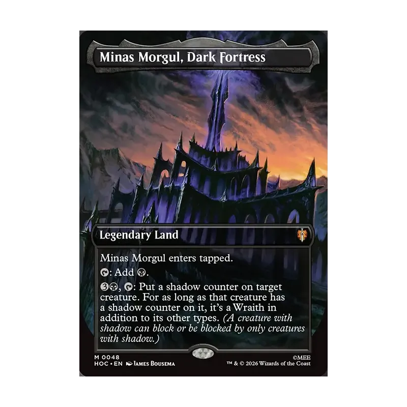 Minas Morgul, Dark Fortress (Borderless) - The Hobbit Eternal (Near Mint)