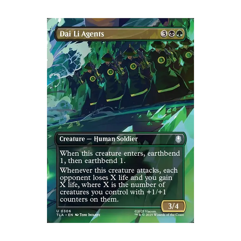 Dai Li Agents (Borderless) - Avatar: The Last Airbender (Near Mint)