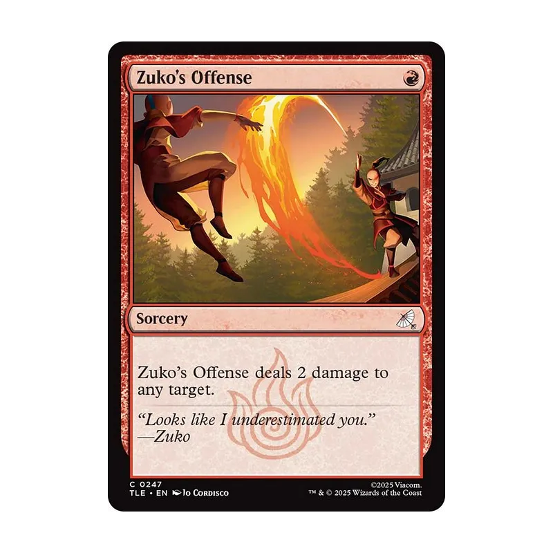 Zuko's Offense (0247) - Avatar: The Last Airbender Eternal (Near Mint)