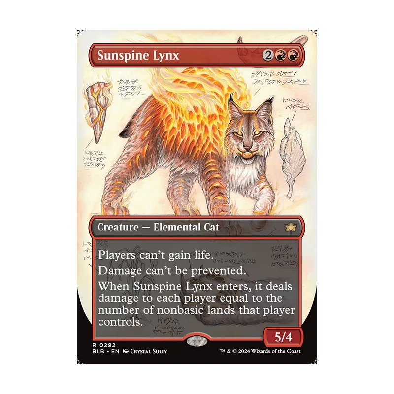 Sunspine Lynx (Borderless) - Bloomburrow (Near Mint)