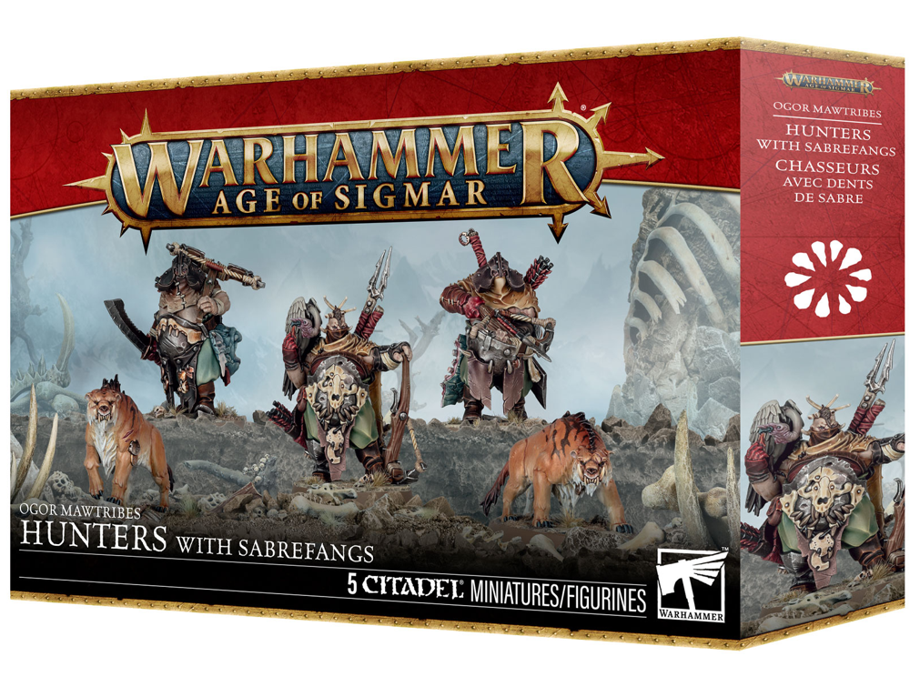 Warhammer Age of Sigmar: Ogor Mawtribes - Hunters with Sabrefangs (Preorder)