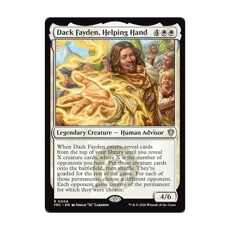Dack Fayden, Helping Hand - Reality Fracture Commander (Near Mint)