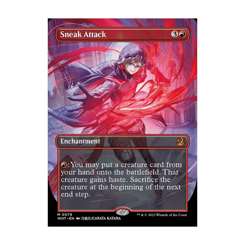 Sneak Attack (Anime Borderless) - Wilds of Eldraine: Enchanting Tales (Near Mint)